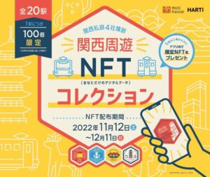 関西私鉄4社が周遊NFT配布、普及と活動へ実証施策
